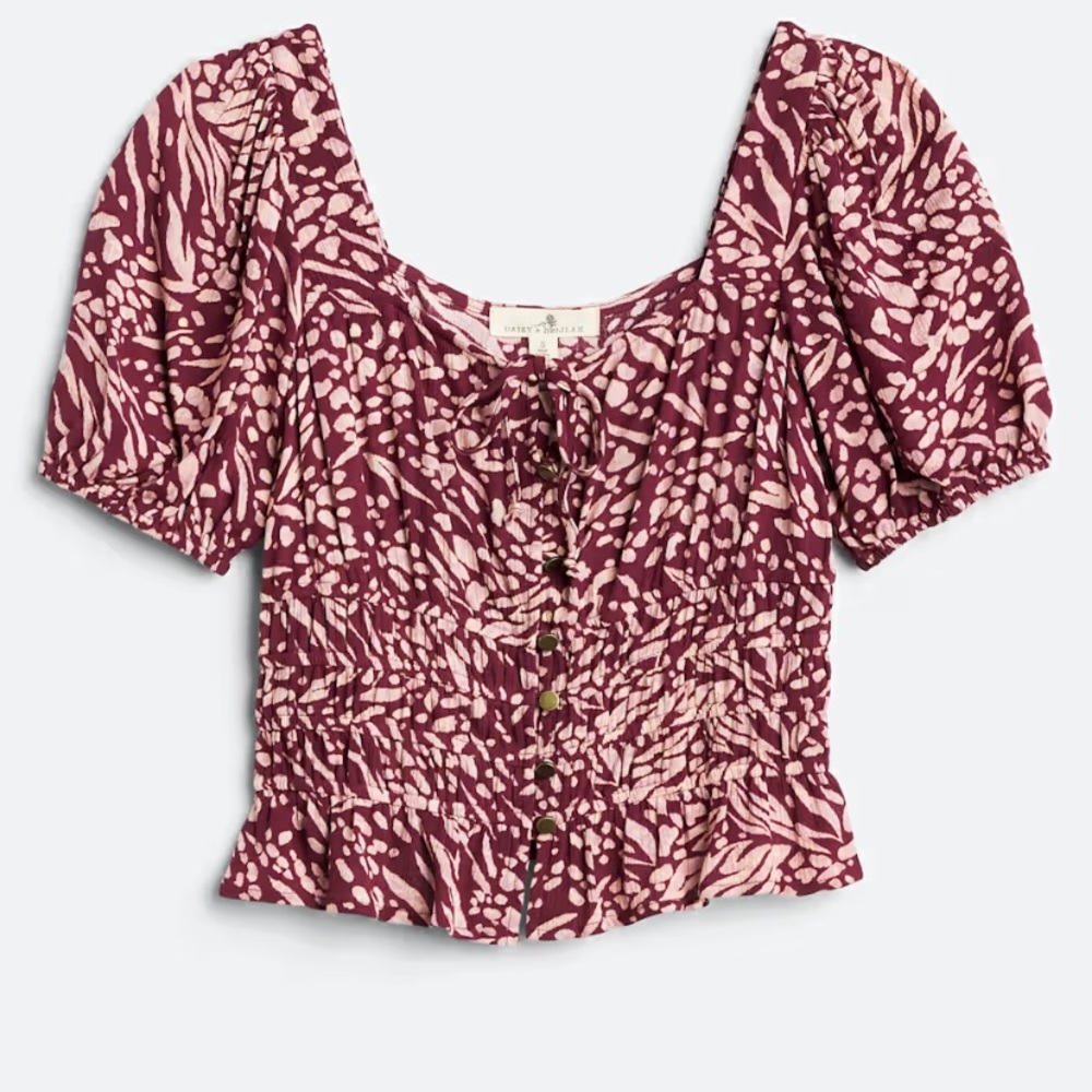 Delilah Mina Square Neck Crop Top